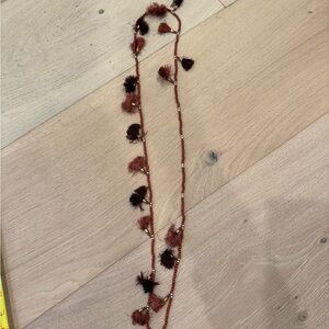 Roberta Roller Rabbit Brown Tassel Necklace